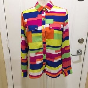 Color Blocked Blouse